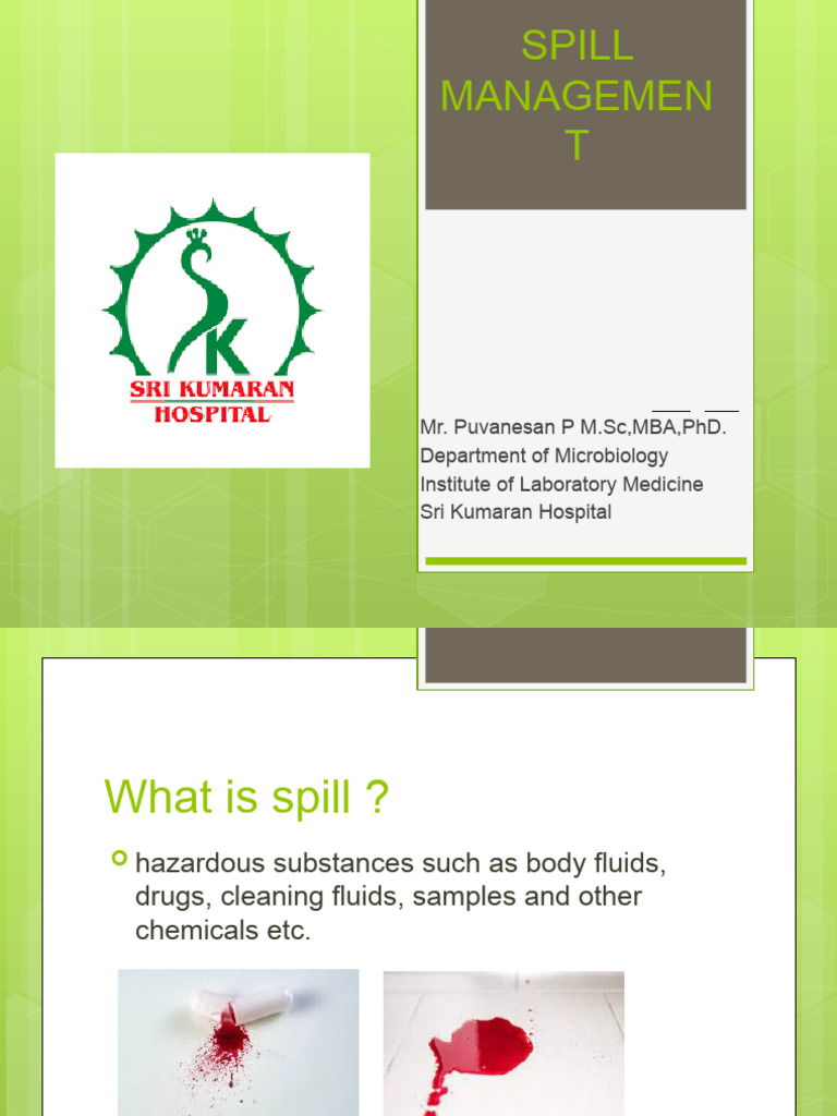 Spill Management | PDF