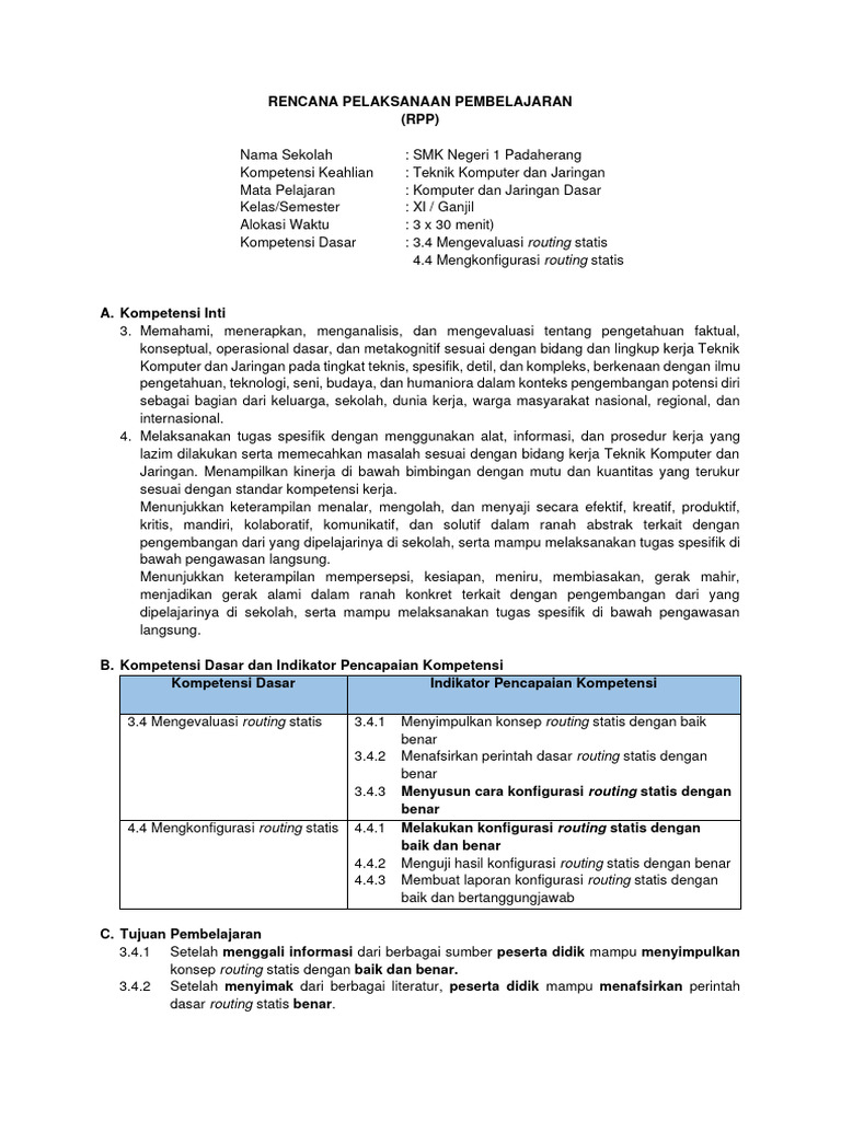 Modul Routing Statis Bag. 2 | PDF