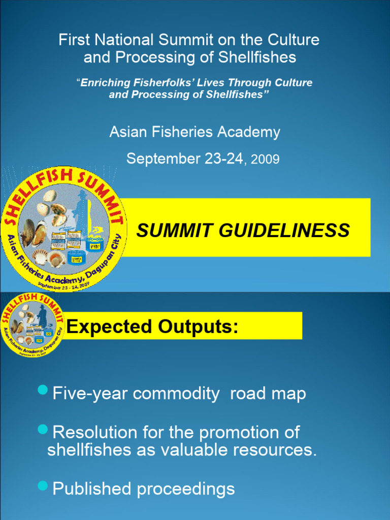 Shellfish Culture Summit 2009 Guide | PDF | Edible Fish | Fishing Industry