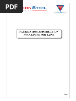 Tank Installation Method Statement | PDF | Welding | Construction