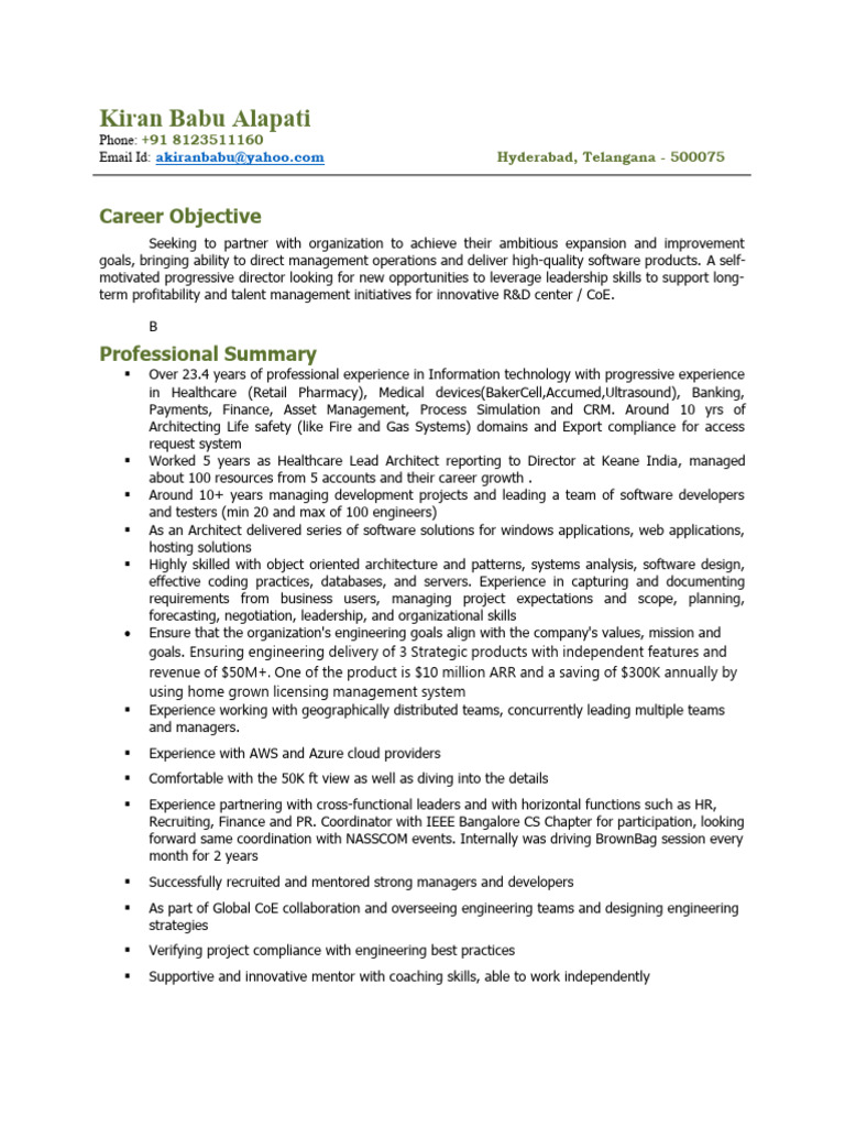 Akiranbabu resume pdf microsoft sql server cloud computing