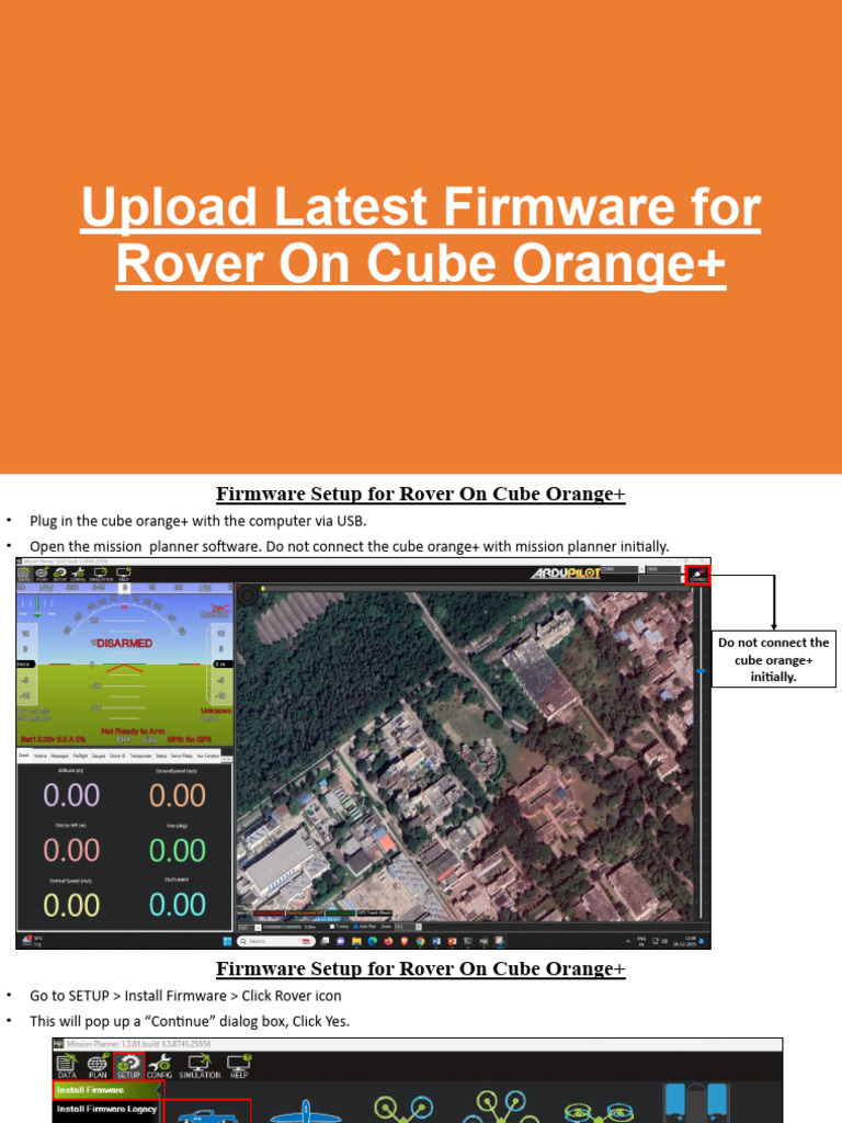 Firmware Setup For Rover On Cube Orange+ | PDF | Computer Architecture ...
