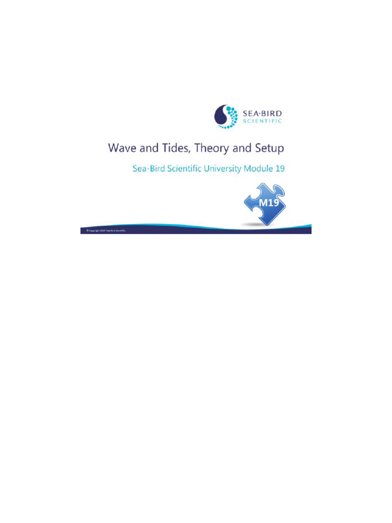 Wave and Tide Measurement Setup Guide | PDF | Spectral Density ...