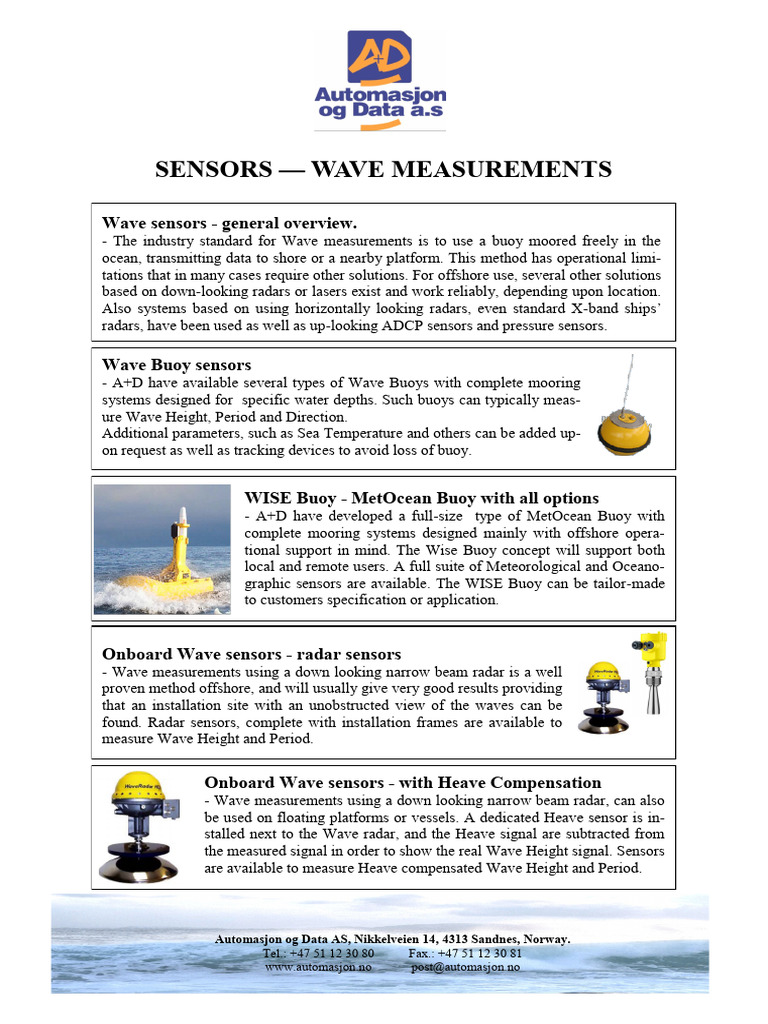 Sensors-Wave-Measurements | PDF | Radar | Electronics
