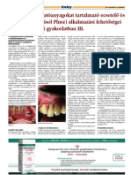 Gyógynövény-Hatóanyagokat Tartalmazó Ecsetelô És Szájöblítô (Gingisol Plusz) Alkalmazási Lehetôségei A Sztomatológiai Gyakorlatban III. Today 2010