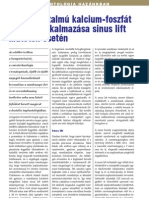 Szilikáttartalmú Kalcium-Foszfát Kerámia Alkalmazása Sinus Lift Műtétek Esetén Impl 2011-1
