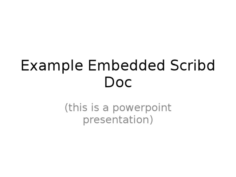 Scribd Example | PDF