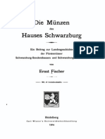 Die Münzen Des Hauses Schwarzburg: Ein Beitrag Zur Landesgeschichte Der Fürstentümer Schwarzburg-Sondershausen Und Schwarzburg-Rudolstadt / Von Ernst Fischer