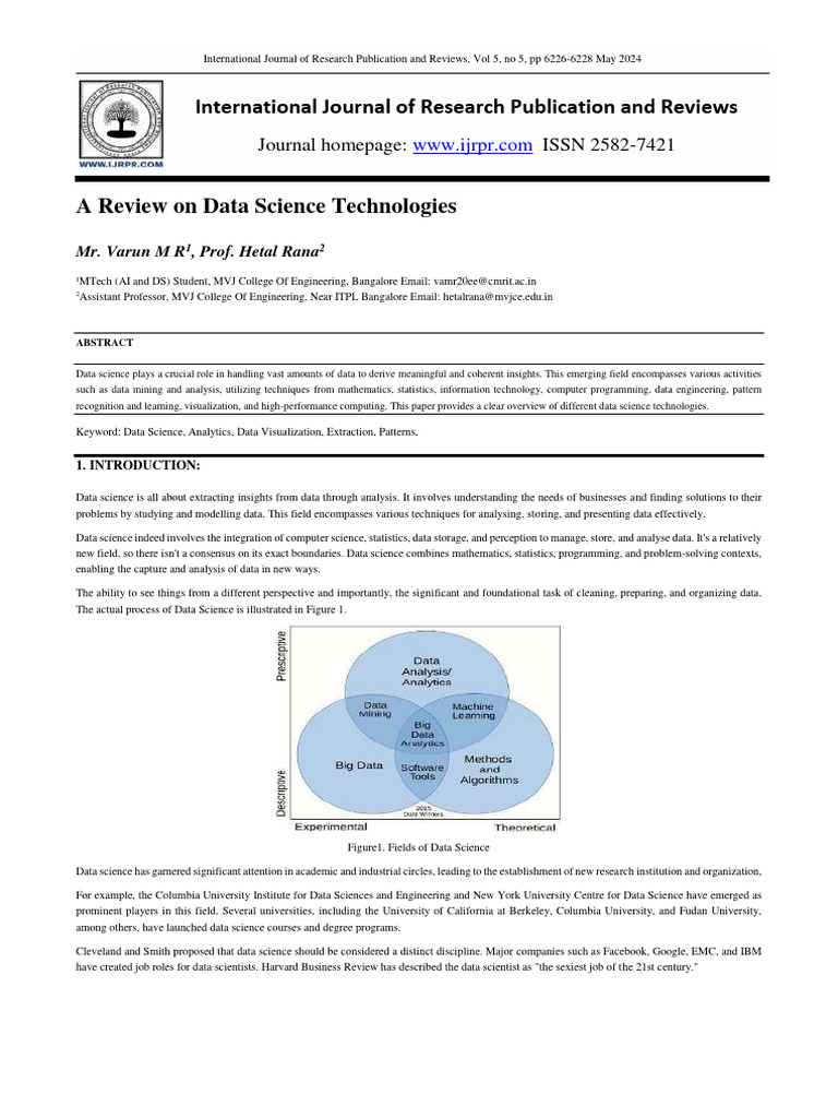 Overview of Data Science Technologies | PDF | Data Science | Apache Hadoop