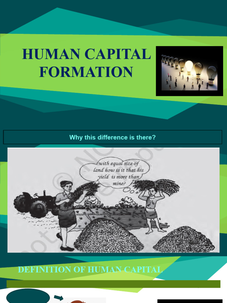 Understanding Human Capital Formation | PDF | Cost Of Living | Economic ...