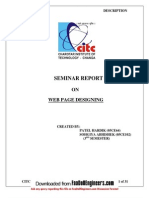 Seminar Report: ON Web Page Designing
