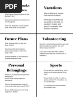100 Engaging Warm-Up Questions | PDF