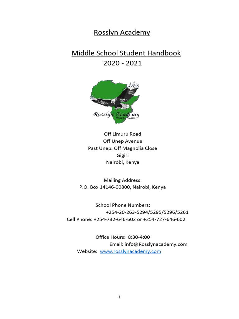 MS Student Handbook 2020 2021 1 | PDF | Homework | Faith