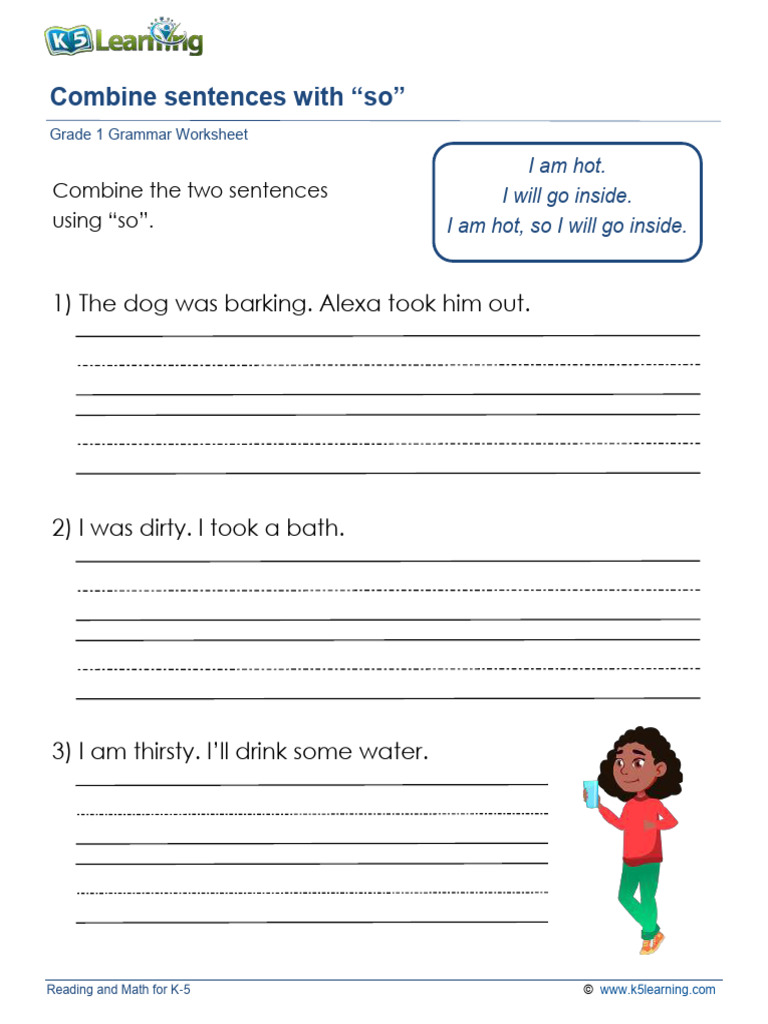 Combine Sentences With 