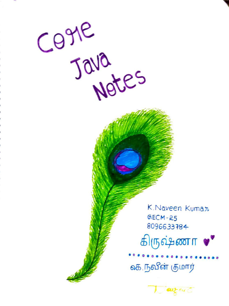 Core Java Notes | PDF | Thread (Computing) | Process (Computing)