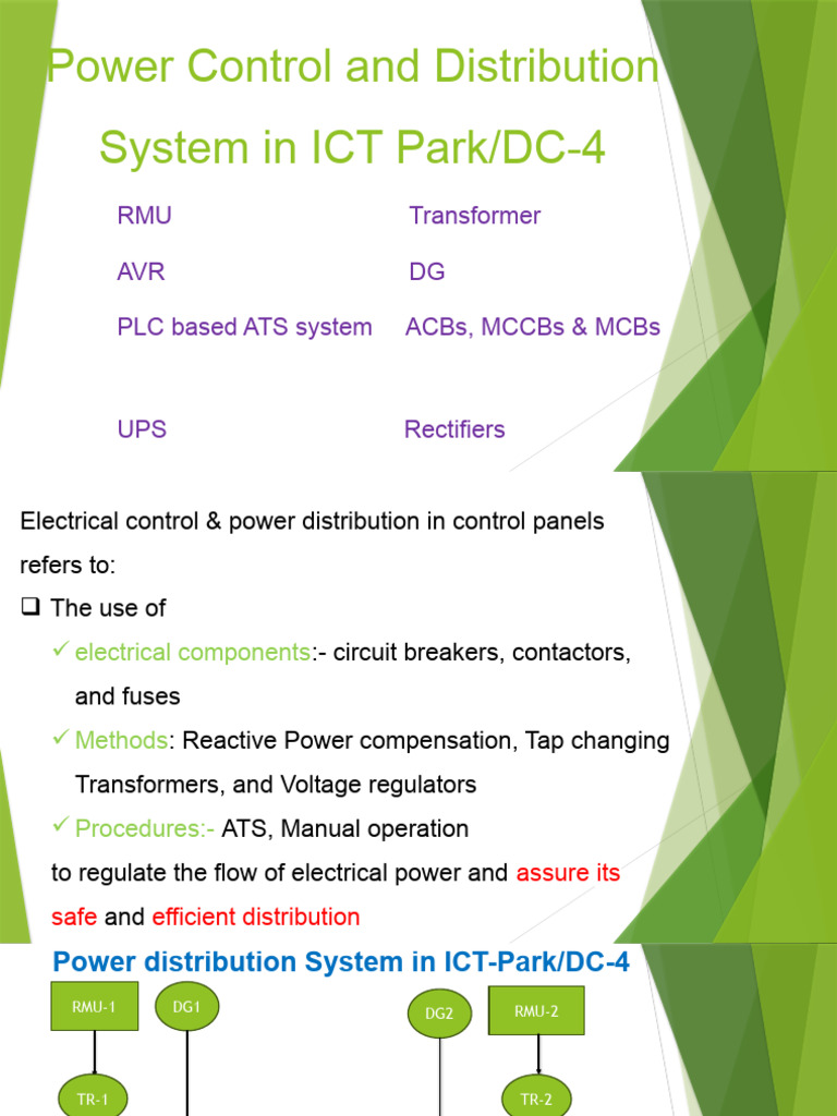 Power Control and Distribution System in ICT Park PDF Rectifier