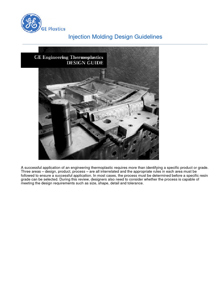 Injection Molding Design Guidelines | PDF