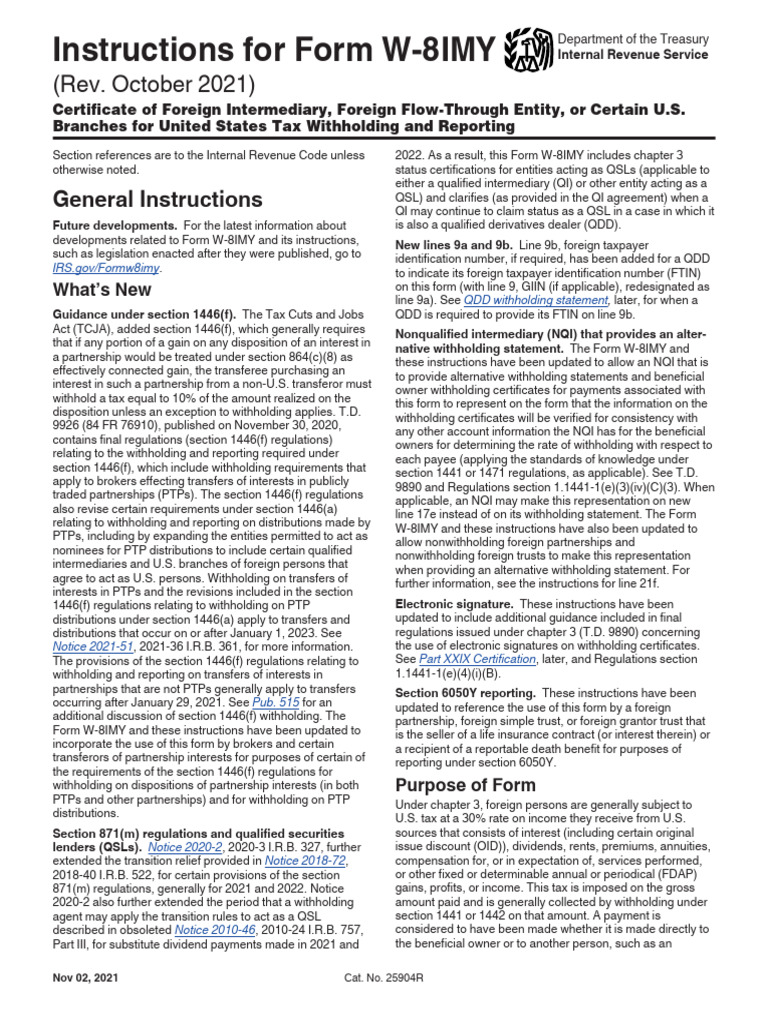 Iw 8 Imy | PDF | Tax Exemption | Partnership