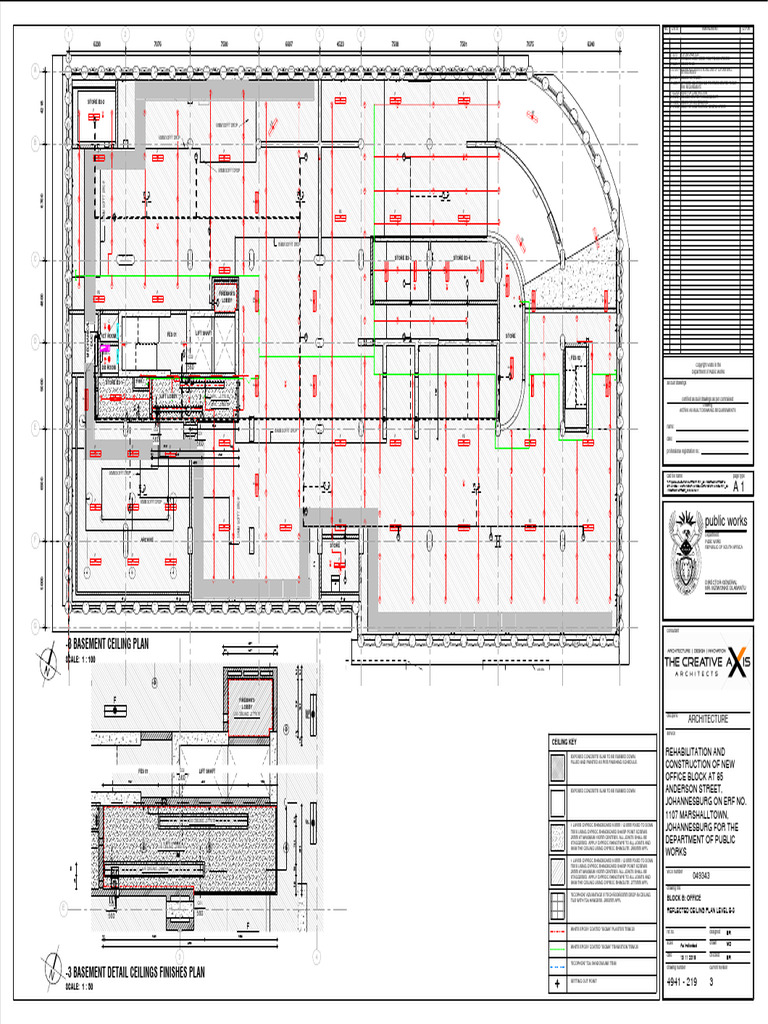 219 - Reflected Ceiling Plan Level B-3 | PDF