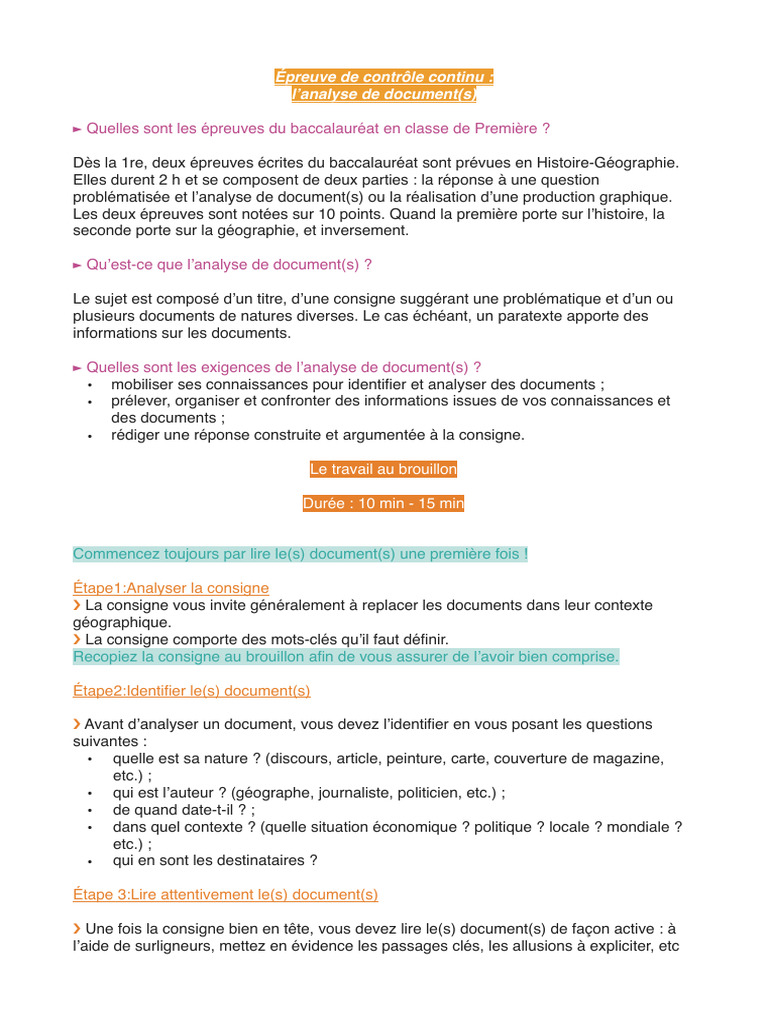 Méthode d'analyse de documents scolaires | PDF | Phrase