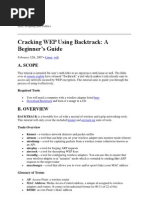 Cracking WEP Using Backtrack: A Beginner's Guide