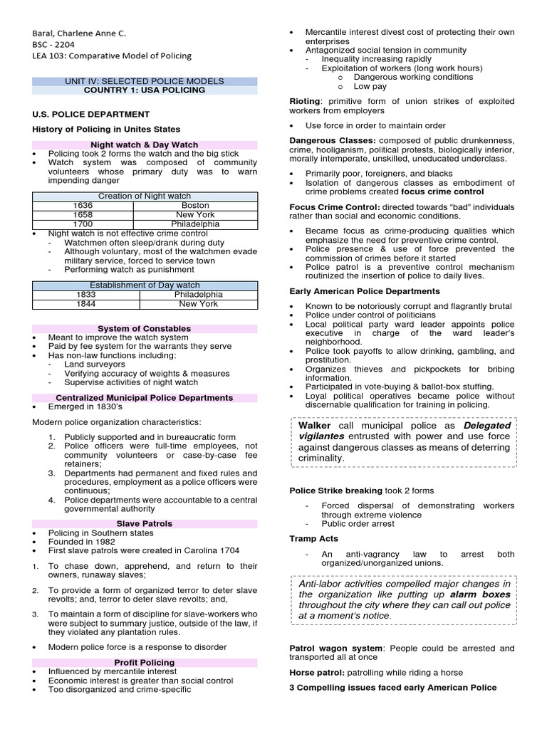 Baral Charlene Anne C Bsc 2204 Lea 103 Comparative Model Of