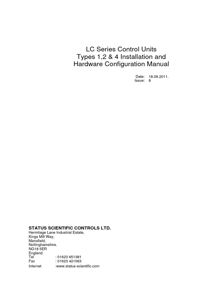 h2 Panel 010 - 8 LC Series Hardware Manual | PDF | Power Supply | Relay