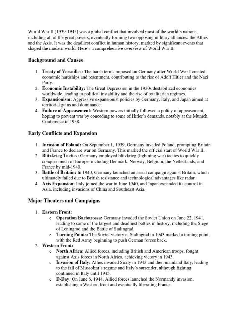 World War 2 | PDF | World War II | Allies Of World War II