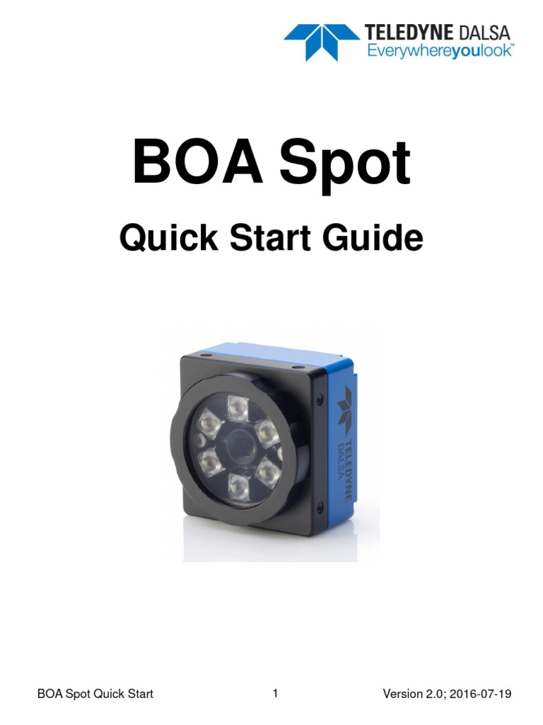 BOA Spot Quick Start Guide v2.0 | PDF | Camera Lens | Microsoft Windows
