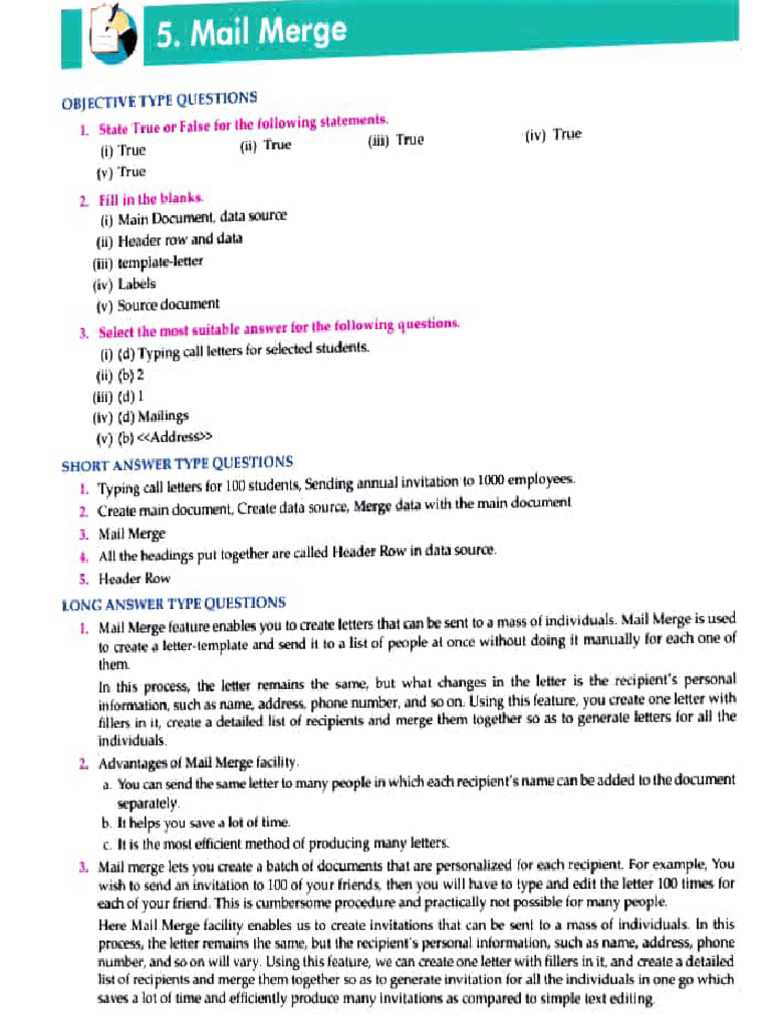 Understanding Mail Merge Basics | PDF | Computer Programming | Computing