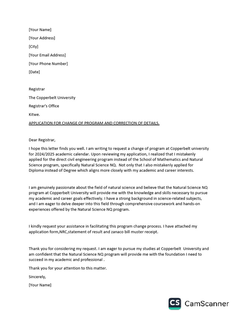 application-for-change-of-program-sample-kenmo-pdf