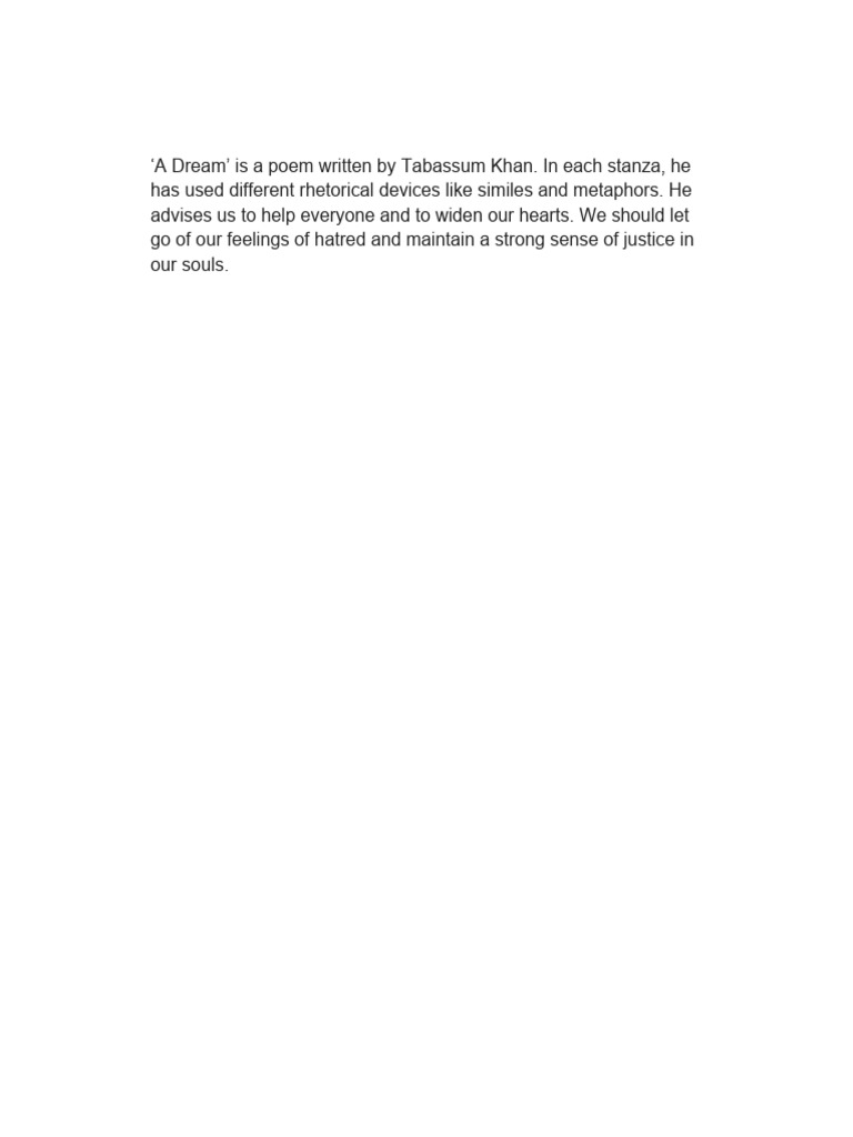 Theme A Dream | PDF