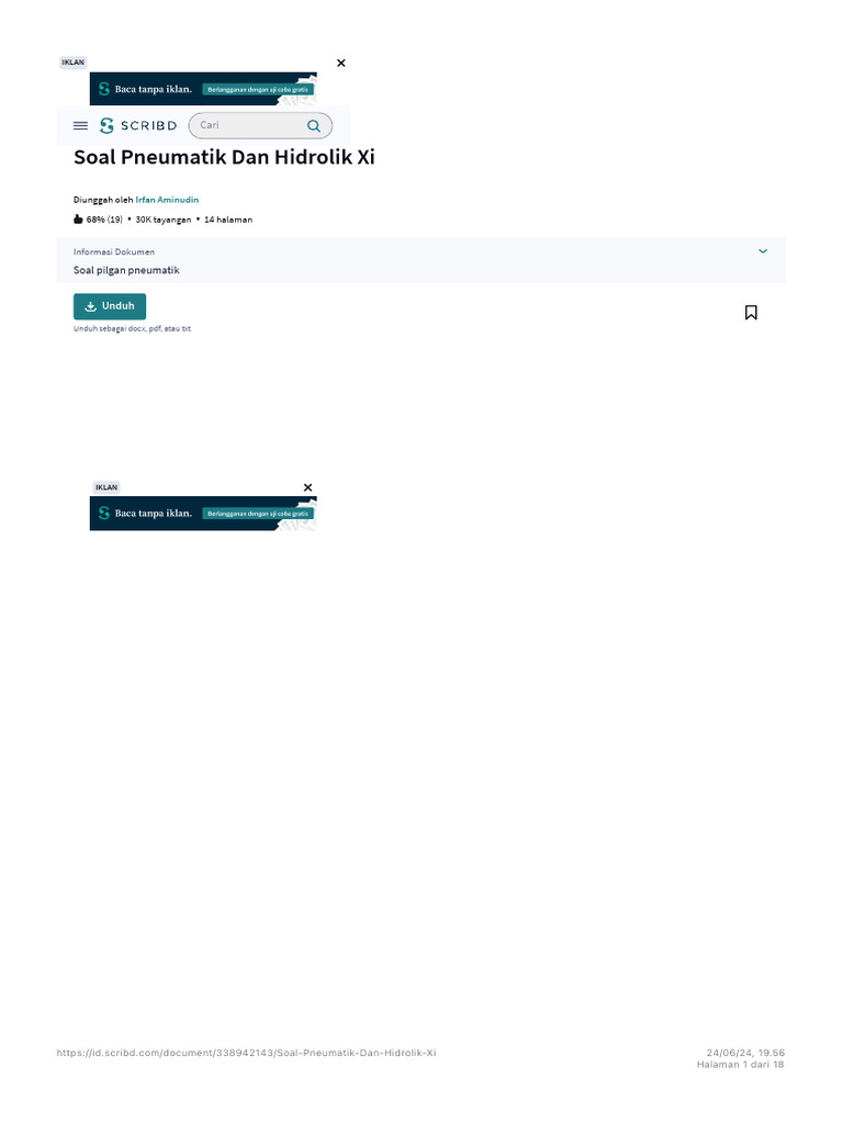 Soal Pneumatik Hidrolik Xi Pdf