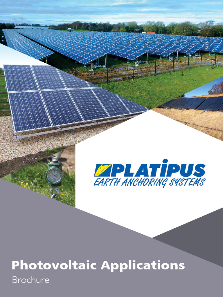 Platipus Photovoltaic Applications Brochure | PDF | Anchor ...