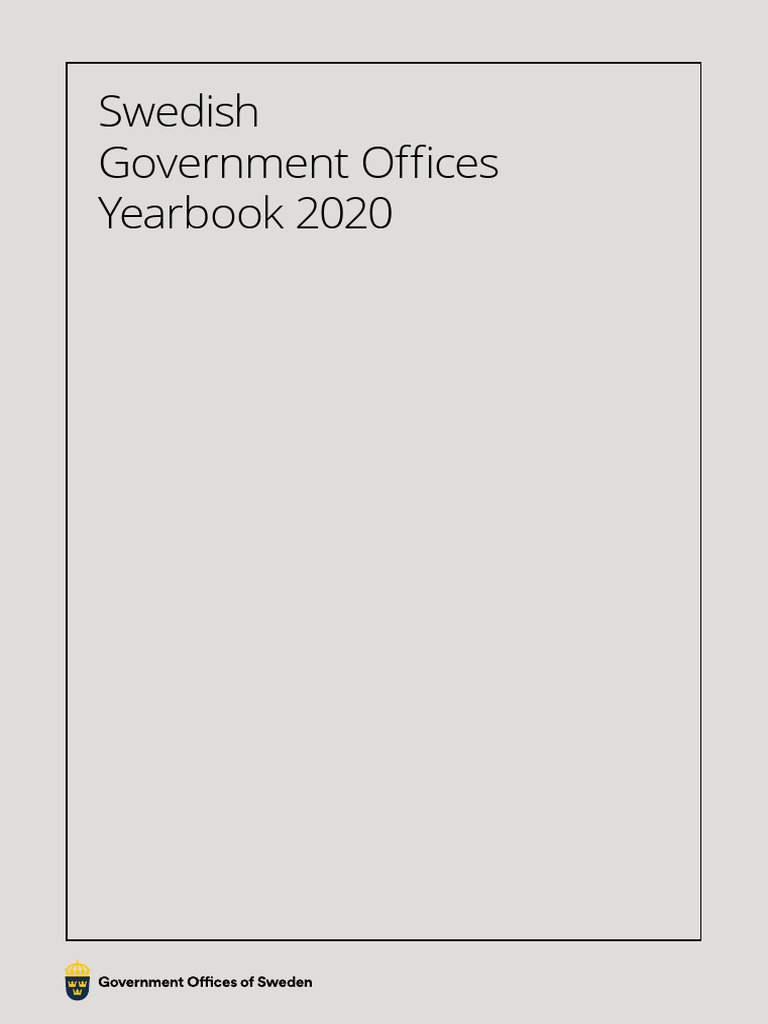 Swedish Government Yearbook 2020 | PDF | Sweden | European Union