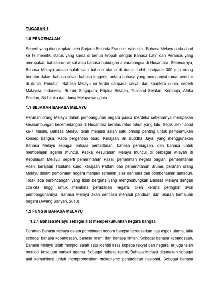 MPU Tugasan 1 | PDF | Seni & Disiplin Bahasa | Kajian Bahasa Asing