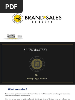Sales Mastery template april