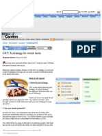 CAT - Strategy For Mock Tests