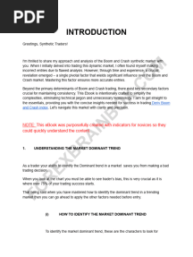 The Secret of Boom and Crash Trading Sniper Entry