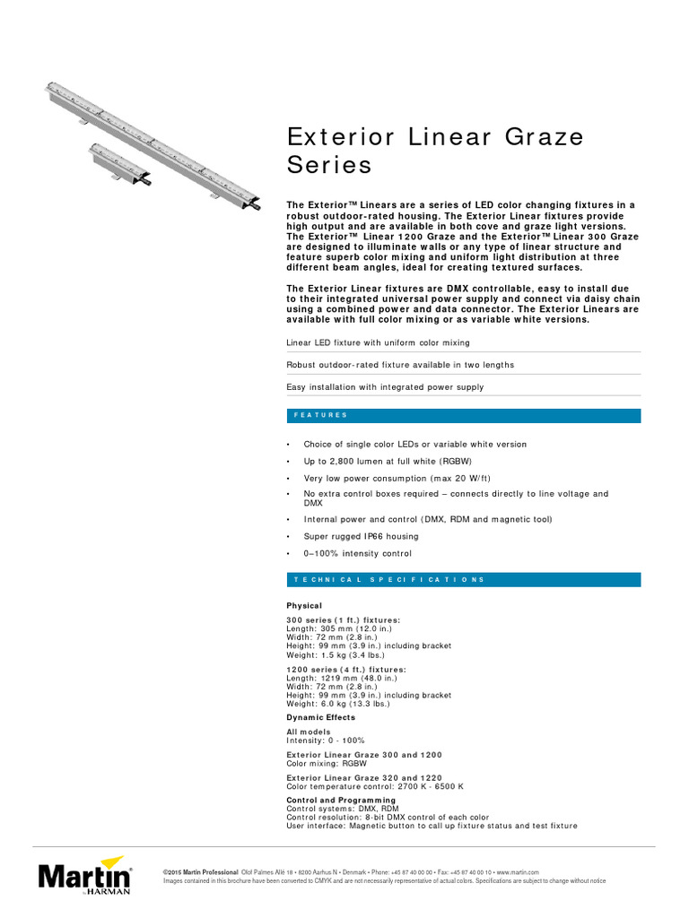 Exterior Linear Graze Series | PDF | Power Supply | Electrical Engineering