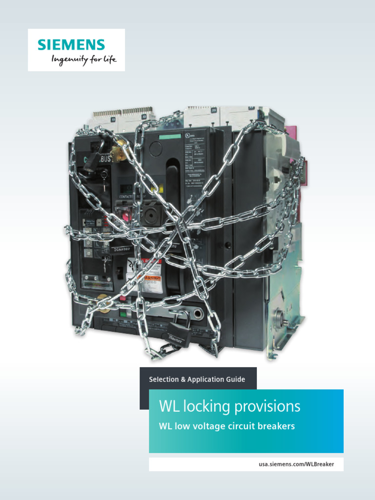 WL Circuit Breaker Lockout Solutions | PDF | Electrical Engineering ...
