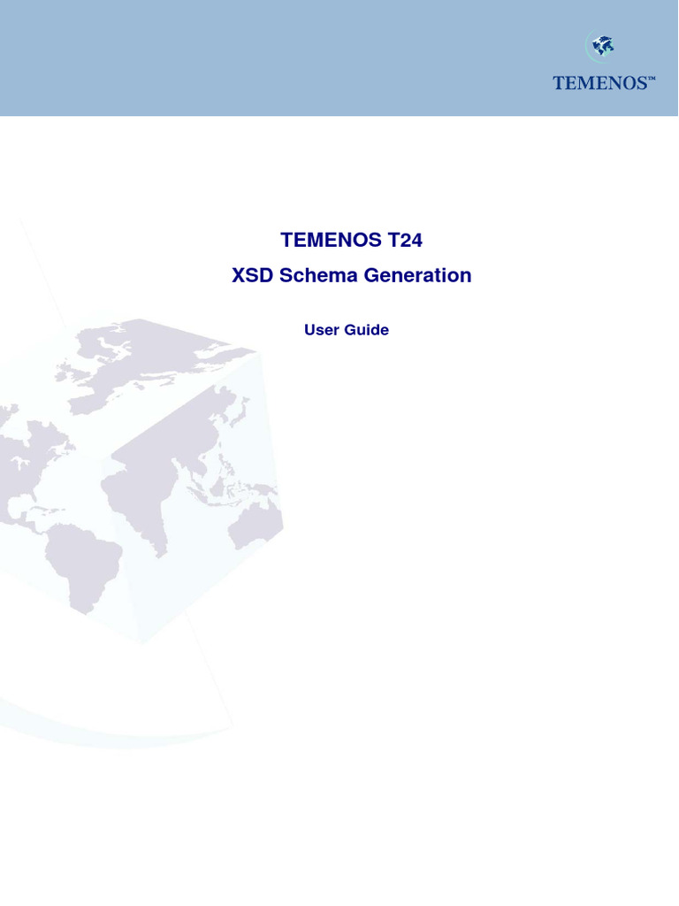 T24 XSD Schema Generation Guide | PDF | Xml Schema | Xml