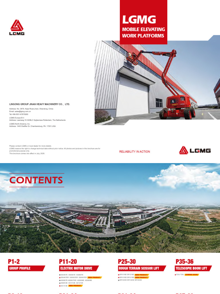 LGMG Mobile Elevating Work Platforms Overview | PDF | Elevator | Machines
