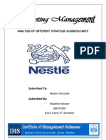 Analysis of Different Strategic Business Units: Submitted To