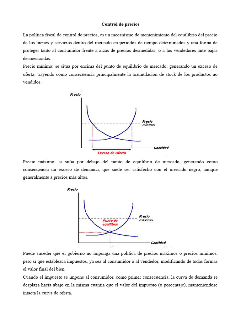 Control de Precios | PDF | Equilibrio económico | Precios