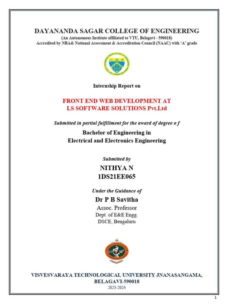 Report Front | PDF | Engineering