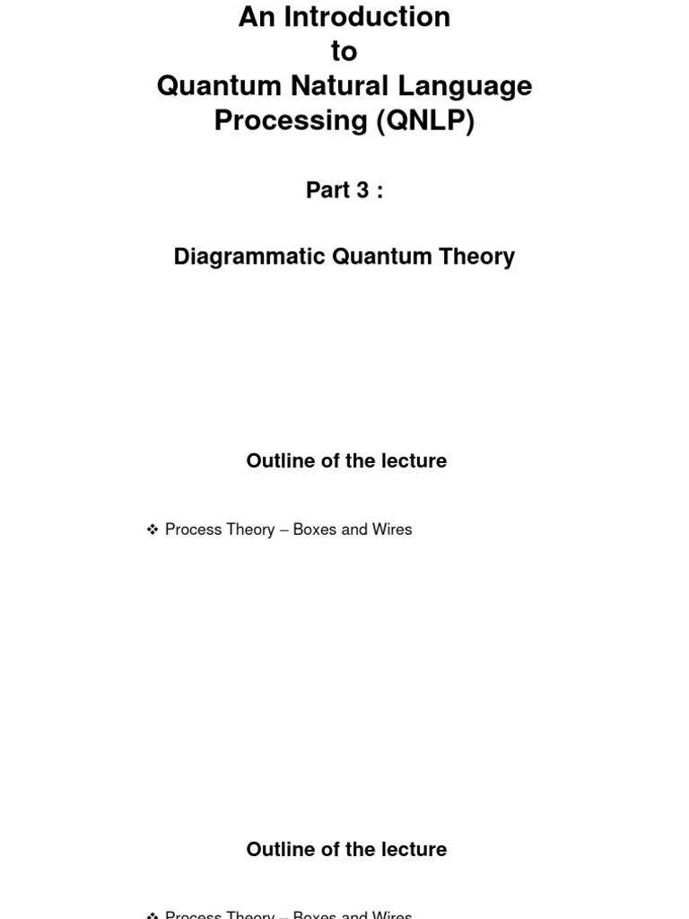 Diagrammatic Quantum Theory | PDF | Operator Theory | Functional Analysis