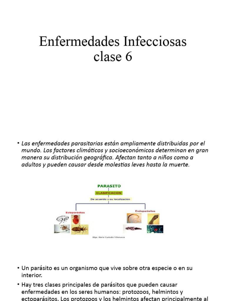 Enfermedades Parasitarias: Diagnóstico y Síntomas | PDF | Infección ...