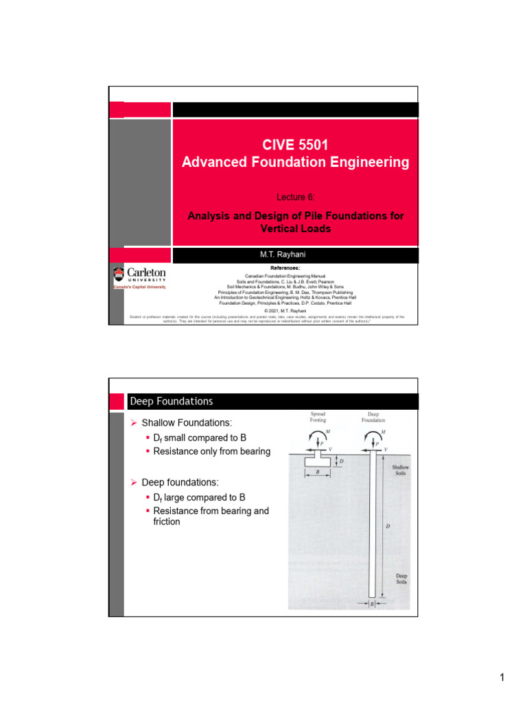 5501 6 Pile Foundations 1 | PDF | Deep Foundation | Foundation ...