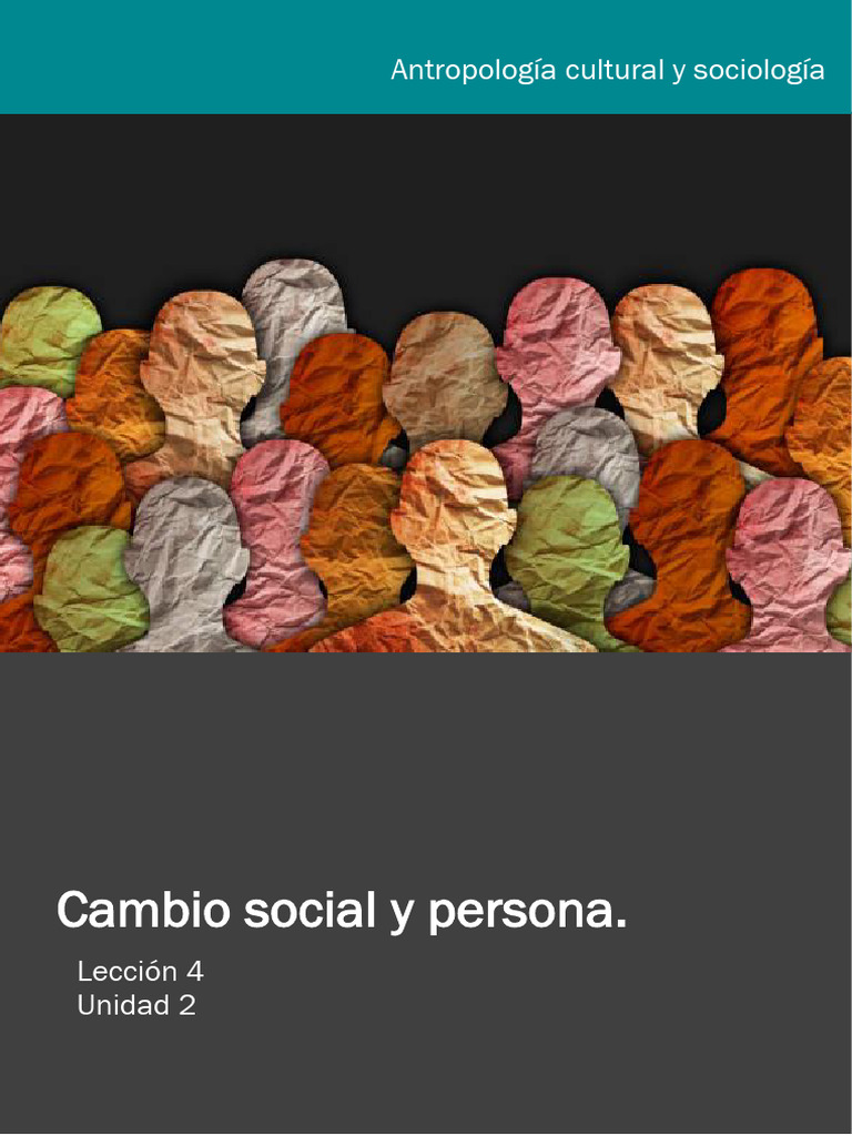 Cambio Social y Personas: Agentes Activos | PDF | Sociedad | Cambio social
